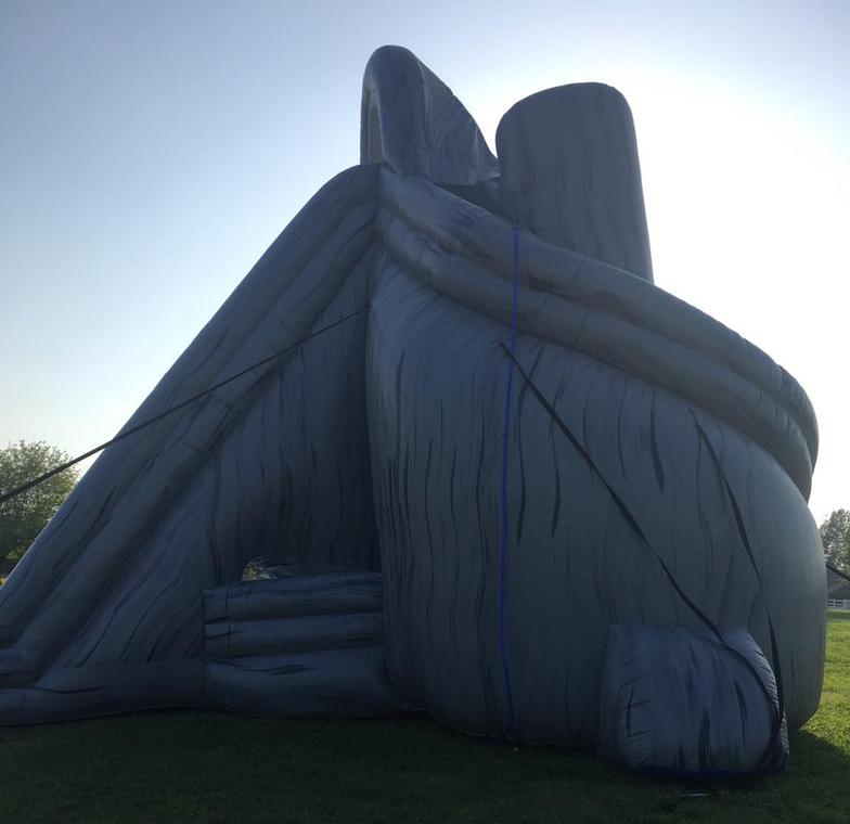 hurricane inflatable water slide
